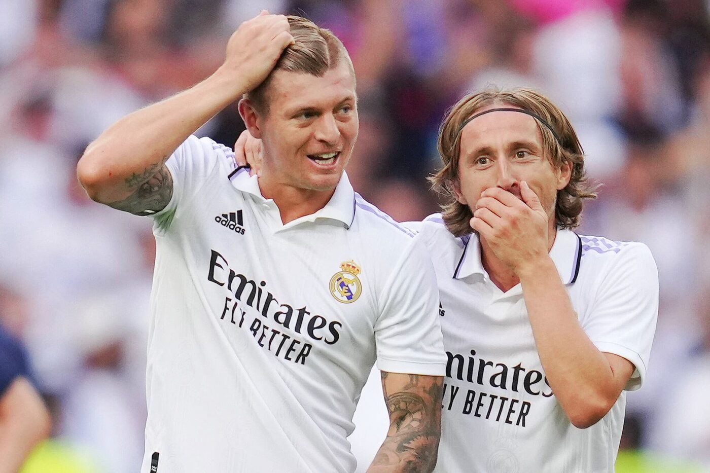 Luka Modric và Toni Kroos