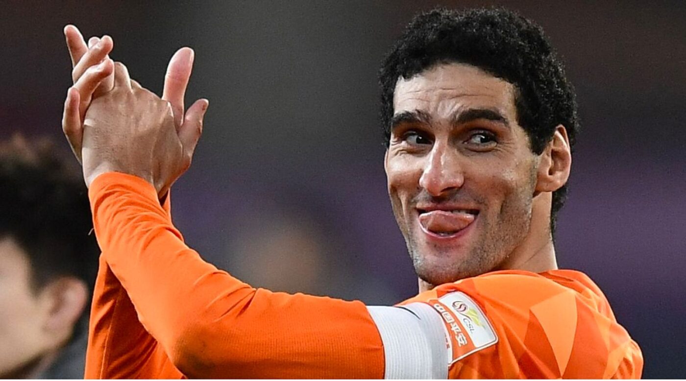 Marouane Fellaini trong màu áo Shandong Luneng