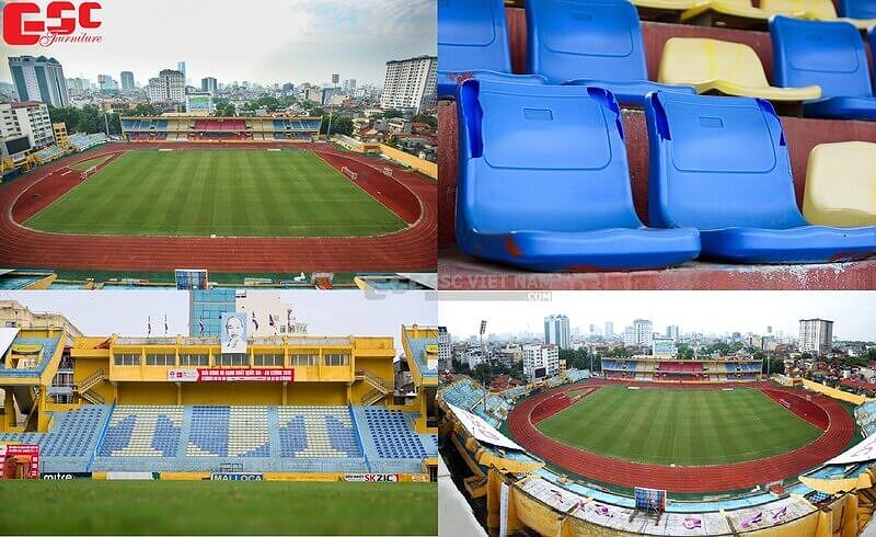 Sân vận động Hàng Đẫy, nơi tổ chức nhiều trận đấu của các đội tuyển bóng đá quốc gia.