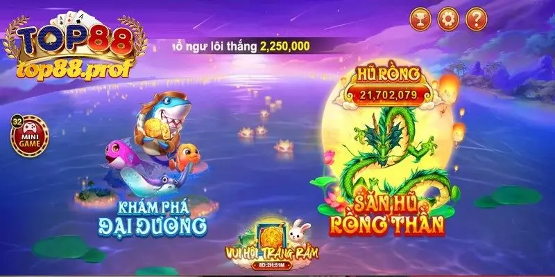 Đa dạng tựa game bắn cá Top88 được triển khai