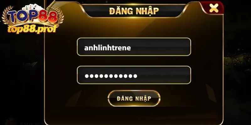 Hướng dẫn đăng nhập Top88 cần điền đầy đủ mọi thông tin