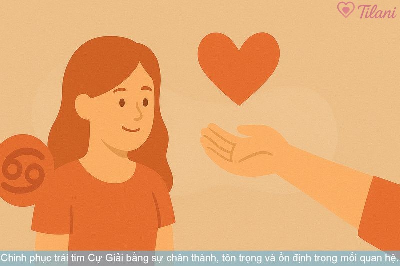 Chinh phục trái tim Cự Giải bằng sự chân thành, tôn trọng và ổn định trong mối quan hệ.