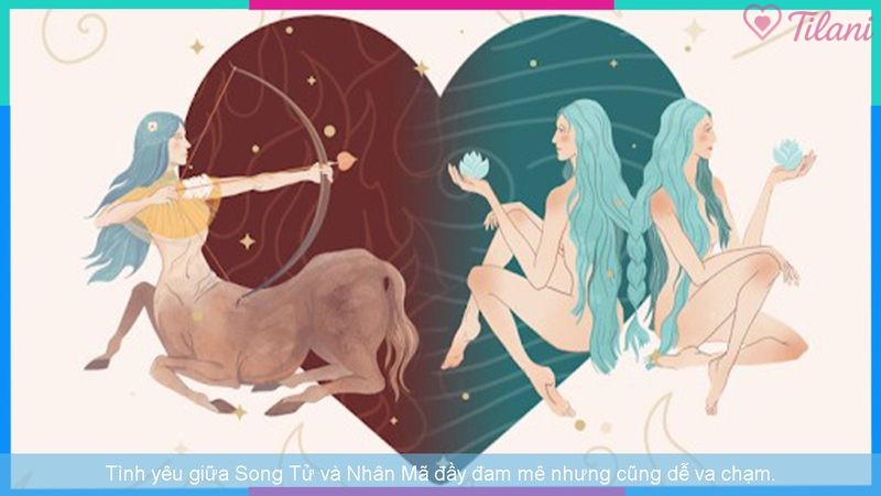 Tình yêu giữa Song Tử và Nhân Mã đầy đam mê nhưng cũng dễ va chạm.