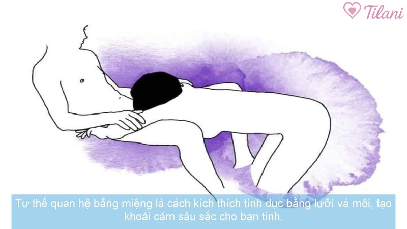 Tư thế quan hệ bằng miệng là cách kích thích tình dục bằng lưỡi và môi, tạo khoái cảm sâu sắc cho bạn tình.