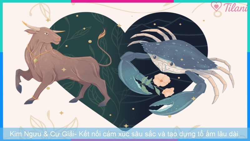 Kim Ngưu & Cự Giải- Kết nối cảm xúc sâu sắc và tạo dựng tổ ấm lâu dài.