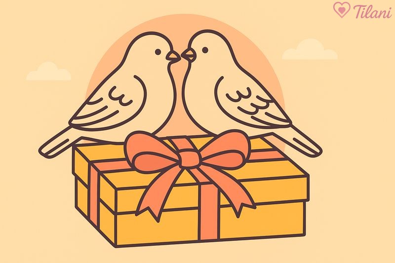 Một món quà mang tính biểu tượng như tượng đôi chim sẽ khiến người nhận cảm động vì lời chúc trăm năm viên mãn.