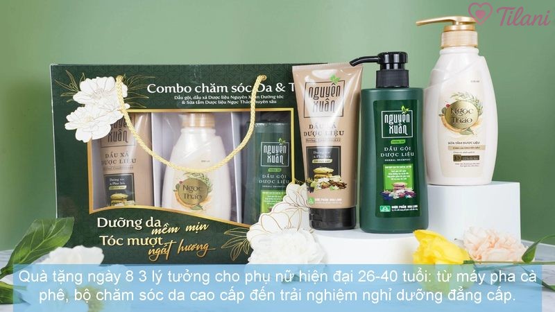 Quà tặng ngày 8 3 lý tưởng cho phụ nữ hiện đại 26-40 tuổi: từ máy pha cà phê, bộ chăm sóc da cao cấp đến trải nghiệm nghỉ dưỡng đẳng cấp.