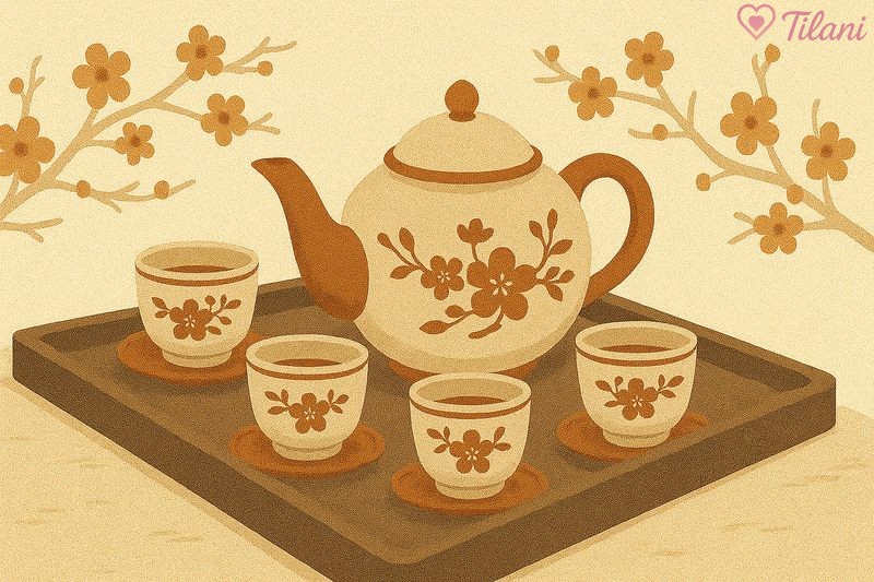 Quà cưới nên tặng gì cho đậm chất truyền thống? Một bộ ấm trà Bát Tràng là lựa chọn tinh tế và đầy ý nghĩa.